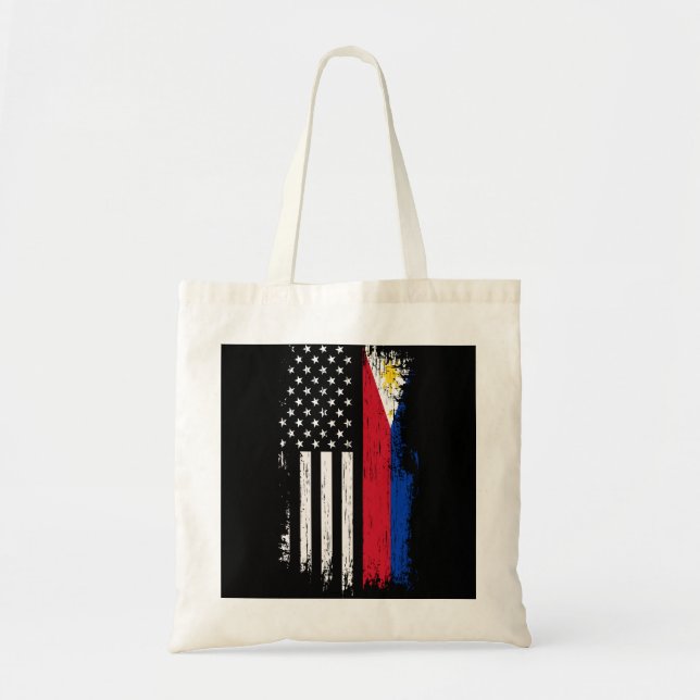 Filipino American Flag  Pride Philippines s Tote Bag (Front)