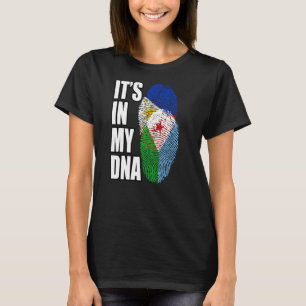Filipino And Djiboutian Mix DNA Flag Heritage T-Shirt