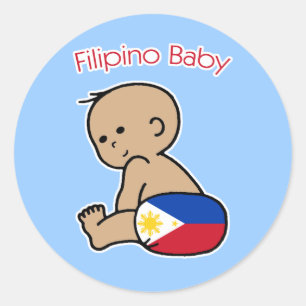 Filipino Baby Classic Round Sticker