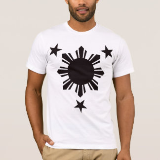 Filipino Basic Sun and Stars - Black T-Shirt