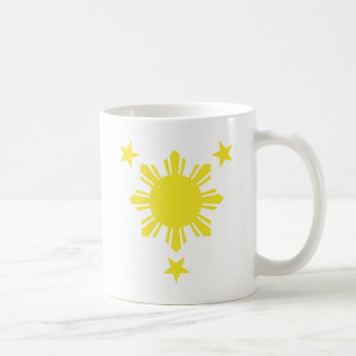 Filipino Basic Sun and Stars - Yellow Coffee Mug
