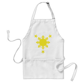 Filipino Basic Sun and Stars - Yellow Standard Apron