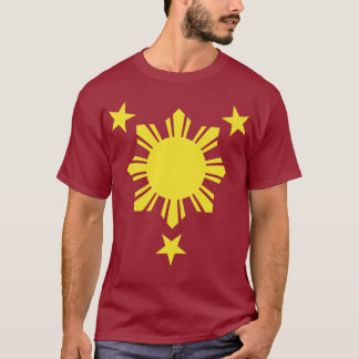Filipino Basic Sun and Stars - Yellow T-Shirt