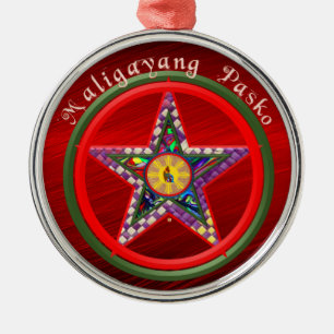 Filipino Christmas Parol Metal Tree Decoration