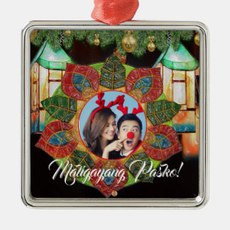 Filipino Colourful Lantern, Parol Style Metal Tree Decoration