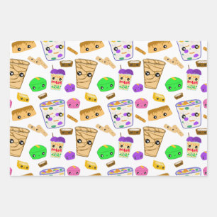 Filipino Desserts Wrapping Paper Sheet