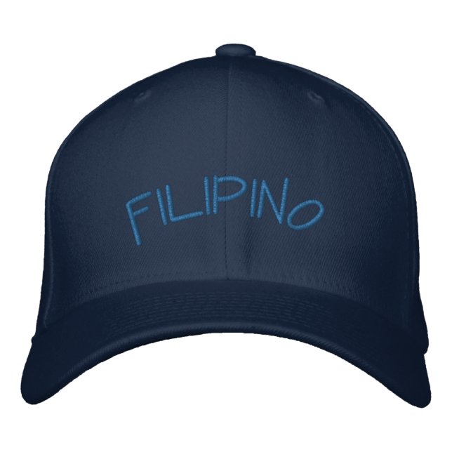 Filipino - Embroidery Embroidered Hat (Front)