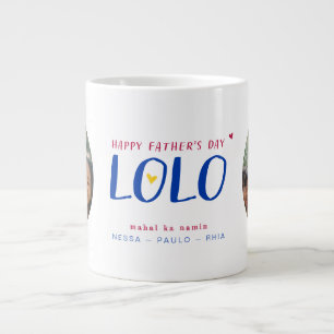 🇵🇭 Filipino Father's Day Custom Photo Large Coffee Mug