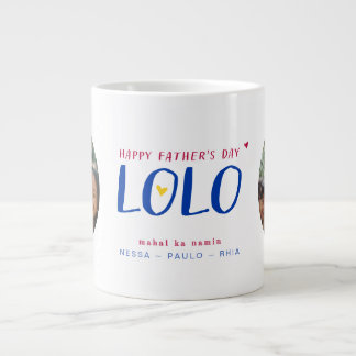 🇵🇭 Filipino Father's Day Custom Photo Large Coffee Mug