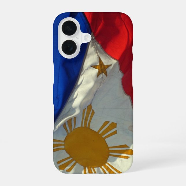 filipino flag iPhone 16 case (Back)
