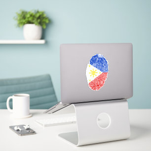 Filipino Flag laptop sticker