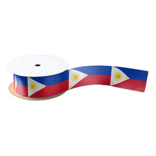 Filipino flag ribbon satin ribbon