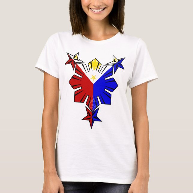 Filipino Flag Sun and Stars Shirt (Front)
