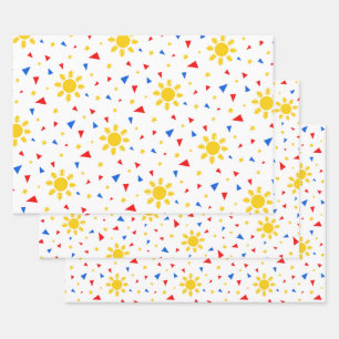 Filipino Flag Wrapping Paper Sheet