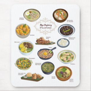 Filipino Food / Dishes / Cusine Mouse Mat