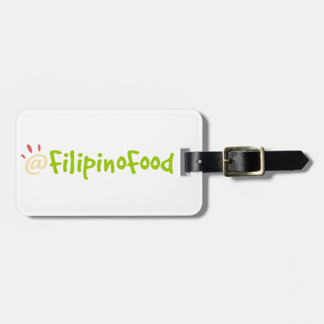 Filipino Food Luggage Tag (Front Horizontal)