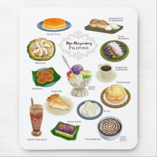 Filipino Food / Meryenda / Desserts Mouse Mat