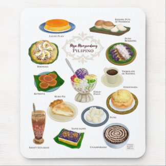 Filipino Food / Meryenda / Desserts Mouse Mat