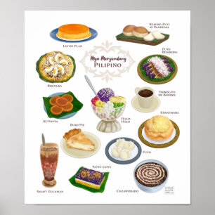 Filipino Food / Meryenda / Desserts Poster