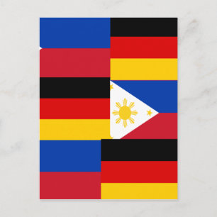 FILIPINO-GERMAN POSTCARD