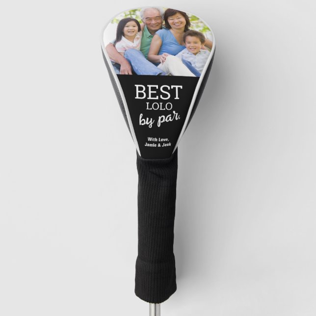 Filipino Grandfather Best LOLO by par Custom Photo Golf Head Cover (Front)