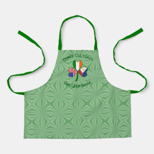 Filipino Irish USA Flags Shamrock Kid's  Apron
