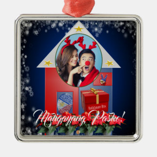 Filipino Lantern, Parol, Flag, Balikbayan Box Metal Tree Decoration