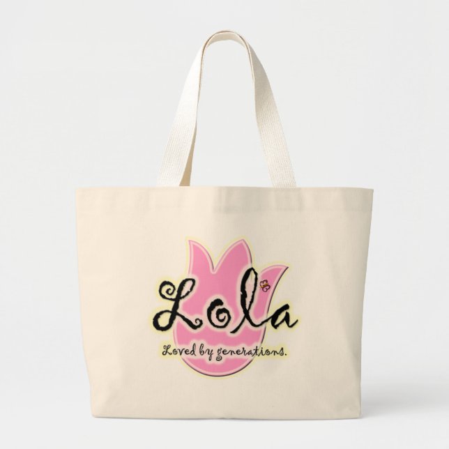 Filipino Lola Mother's Day Gift Large Tote Bag (Front)
