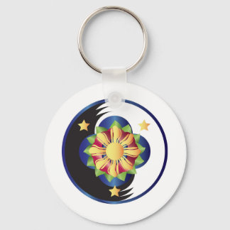 Filipino Lotus Flower Mandala Key Ring