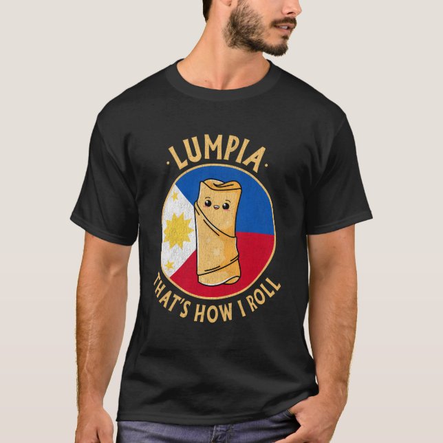 Filipino Lumpia Kawaii Philippines Food Filipino P T-Shirt (Front)