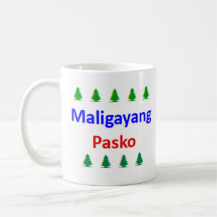 filipino maligayang pasko coffee mug