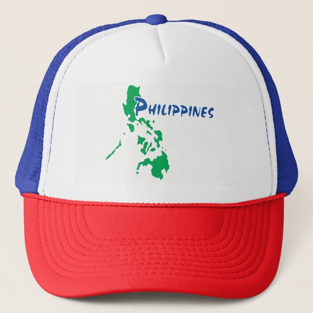 Filipino Map of the Philippines on a Trucker Hat (Front)