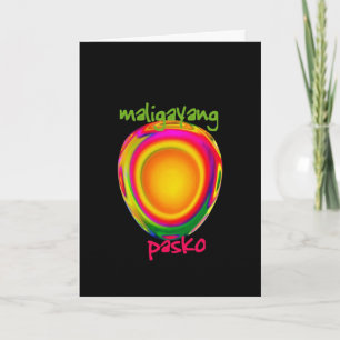 Filipino Merry Christmas - maligayang pasko Holiday Card