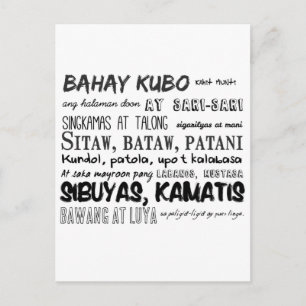 Filipino Nursery Rhyme Series Postcard