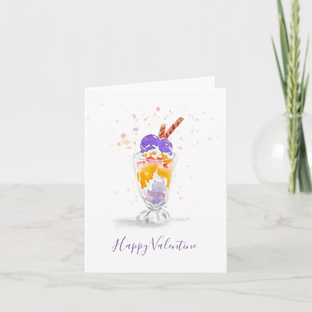 Filipino / Philippine Halo Halo Watercolor Card (Front)
