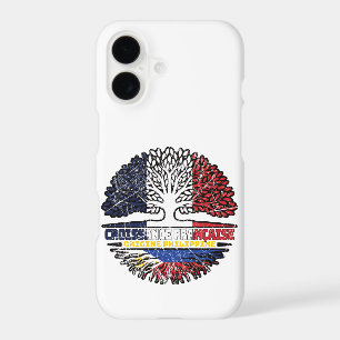 Filipino Philippines French France Tree Roots Flag