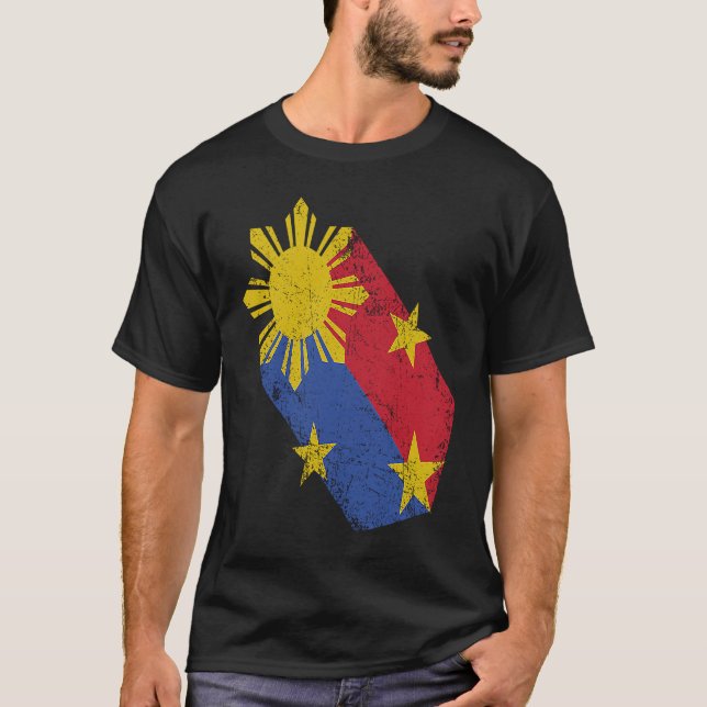 Filipino Pride Philippine Flag Proud Pinoy Pinay P T-Shirt (Front)
