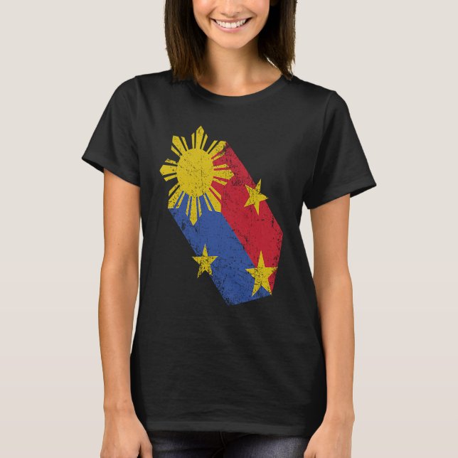 Filipino Pride Philippine Flag Proud Pinoy Pinay P T-Shirt (Front)