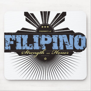Filipino Strength and Ho  - Blue Mouse Mat