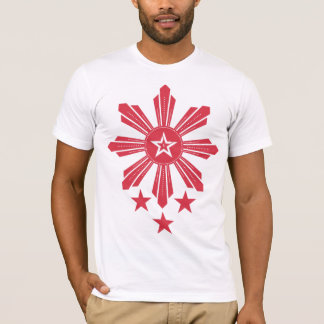 Filipino Sun and Stars - Red T-Shirt