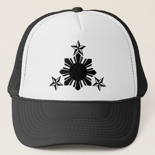 Filipino Sun and Stars Trucker Hat (Front)