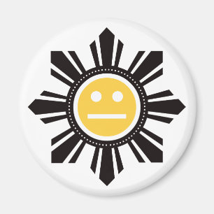 Filipino Sun Face - Yellow Magnet