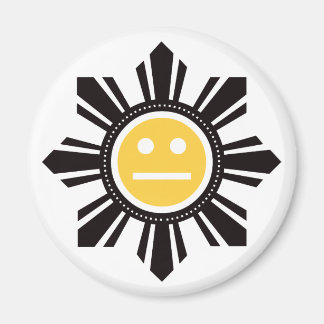 Filipino Sun Face - Yellow Magnet