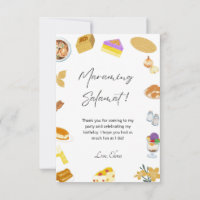 Filipino Thank You Card Philippines Food Theme