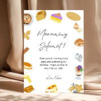 Filipino Thank You Card Philippines Food Theme