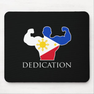 Filipino Weightlifting Philippines Flag Bodybuilde Mouse Mat