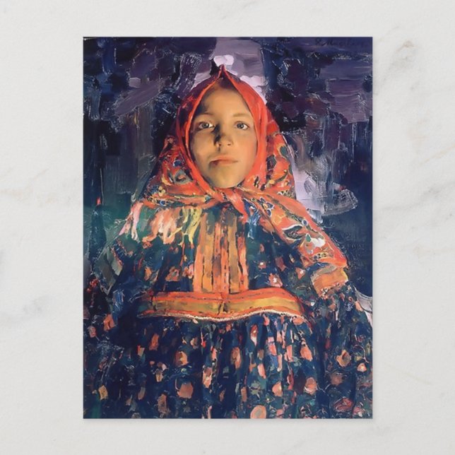 Filipp Malyavin- Verka Postcard (Front)