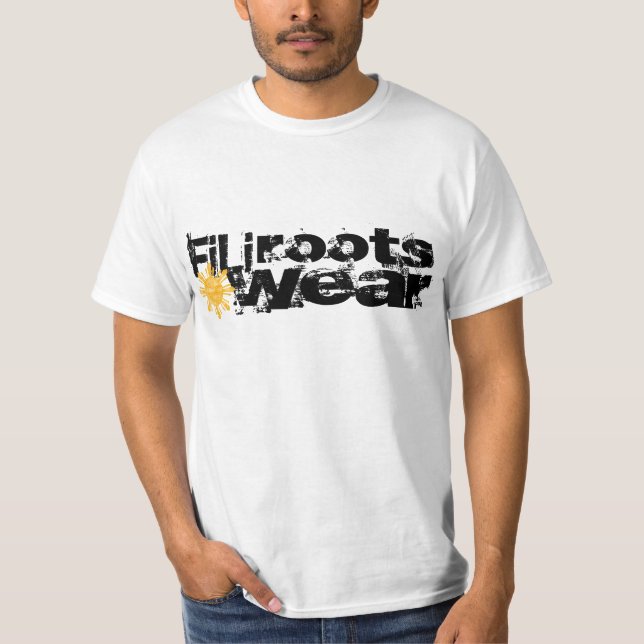 filirootswear b/w T-Shirt (Front)