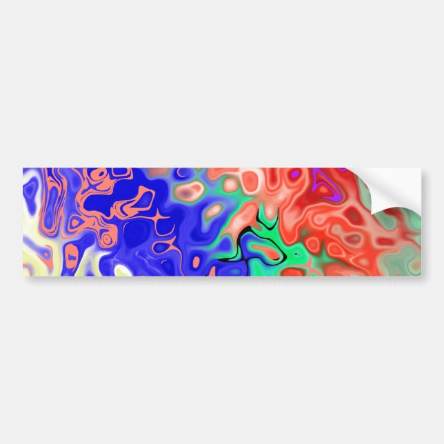 Fill Abstract Bumper Sticker (Front)