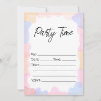 Fill In The Blank Birthday Invitation